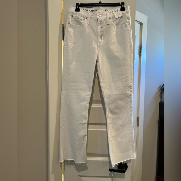 Jcrew White Denim Demi Boot Crop - Picture 6 of 12